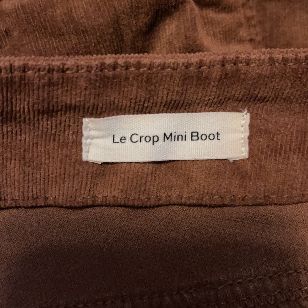 FRAME Le Crop Mini Boot Butterscotch Corduroy - Picture 5 of 6